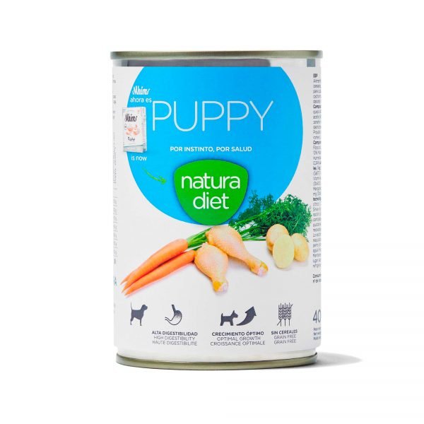 Natura Diet Paté Puppy 400 g Grain Free - Comida Húmeda para Cachorro
