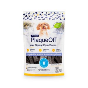 PlaqueOff Cuidado Dental Bones Mini Arándanos - Snack para Perro_340g_7350055513554 PlaqueOff Cuidado Dental Bones Mini Arándanos - Snack para Perro