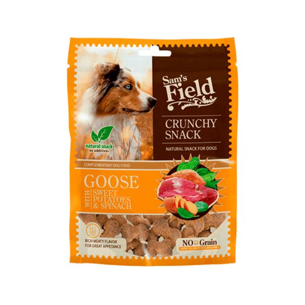 Sam's Field Crunchy Snack Oca & Boniato & Espinacas - Snack para Perro_8595602551224 Sam's Field Crunchy Snack Oca & Boniato & Espinacas - Snack para Perro