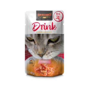 Leonardo Drink Caldo de Pollo y Ternera - Comida Húmeda para Gato