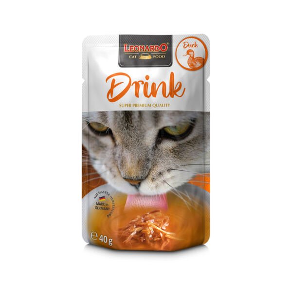 bl-drink-duck-40g-front Leonardo Drink Caldo Pato y Pollo - Comida Húmeda para Gato