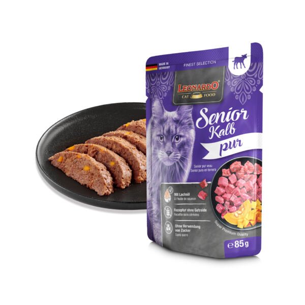Leonardo Senior Puro Ternera - Comida Húmeda para Gato