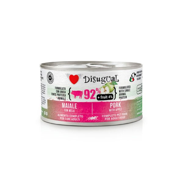 Disugual Fruit Cerdo con Manzana -  Comida Húmeda para Perro