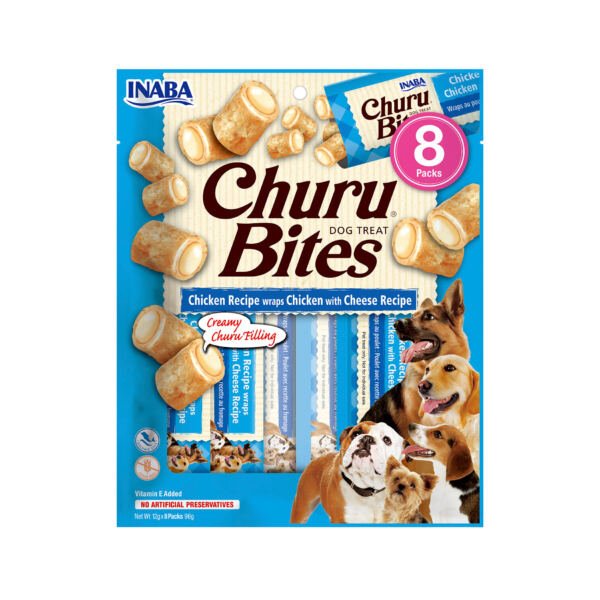 Churu Bites Receta de Pollo con Queso - Snack para Perro