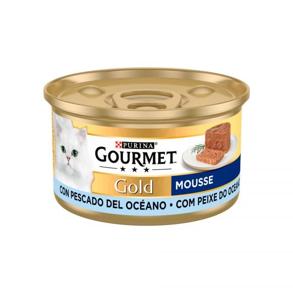 Purina Gourmet Gold Mousse con Pescado - Comida Húmeda para Gato
