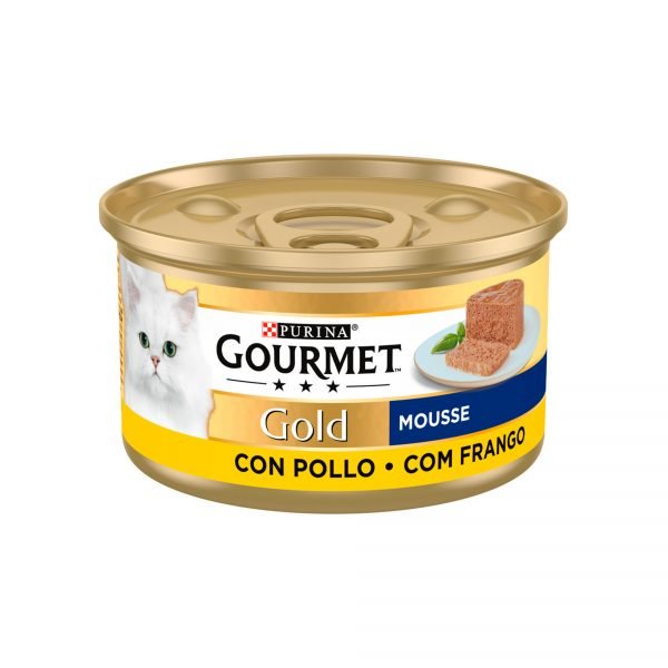 Purina Gourmet Gold Mousse con Pollo - Comida Húmeda para Gato