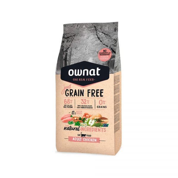 Ownat Just Adulto Pollo Grain Free - Pienso Super Premium para Gato