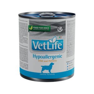 vetlife-hypoallergenic-fish-&-potato-canine-300g@web Farmina Vet Life Dog Hypoallergenic Pescado - Comida Húmeda para Perro