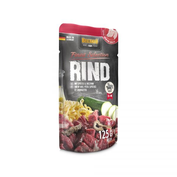 Belcando Ternera Noodles con Calabacín 125 g - Comida Húmeda para Perro