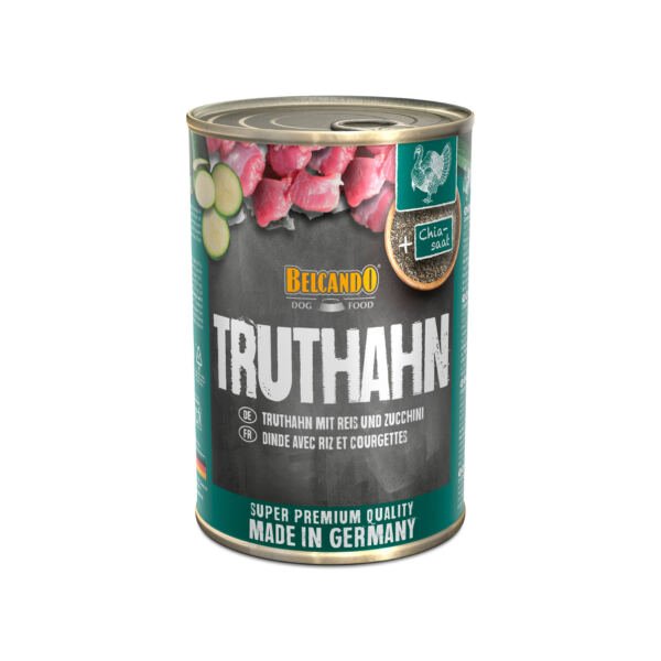 Belcando Paté Adulto Pavo con Arroz y Calabacín - Comida Húmeda para Perro