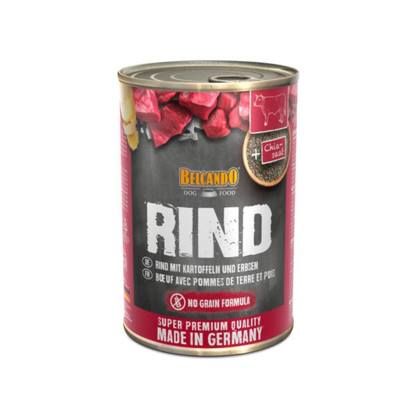 Belcando Paté Adulto Ternera con Patatas y Guisantes - Comida Húmeda para Perro