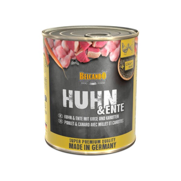 Belcando Paté Adulto Pollo y Pato con Mijo y Zanahorias - Comida Húmeda para Perro