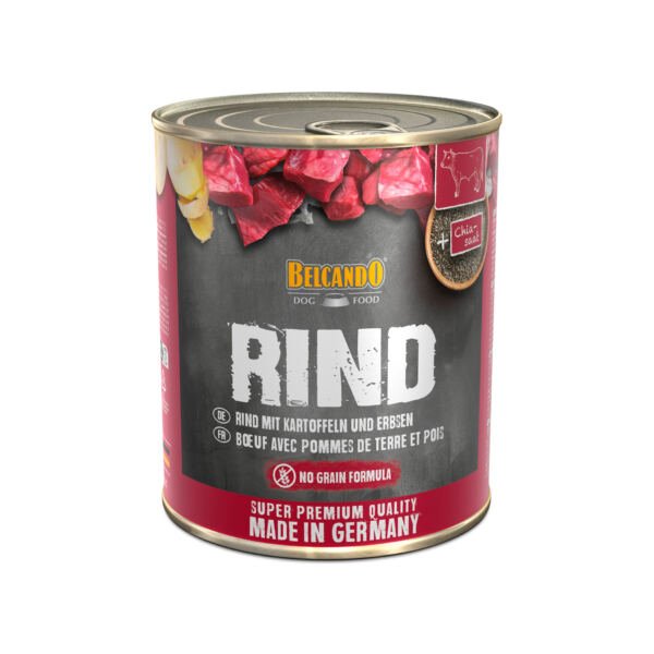 Belcando Paté Adulto Ternera con Patatas y Guisantes - Comida Húmeda para Perro