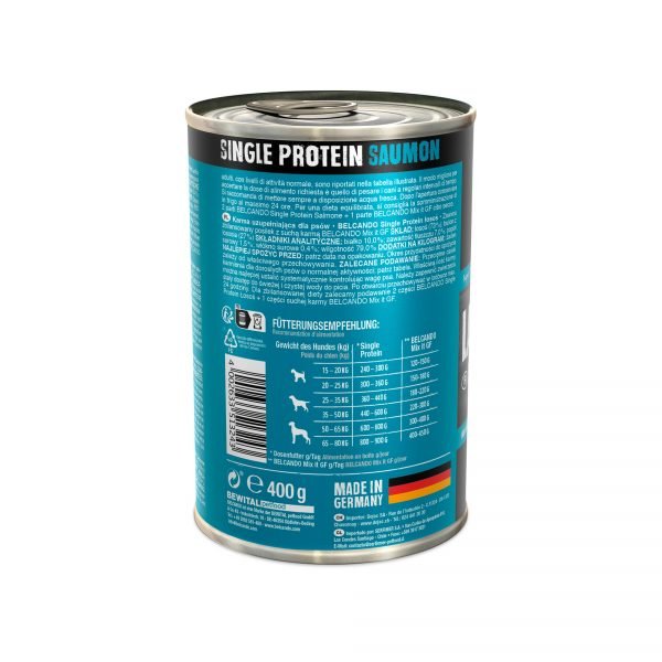 Belcando Monoproteico Salmón 400 g - Comida Húmeda para Perro