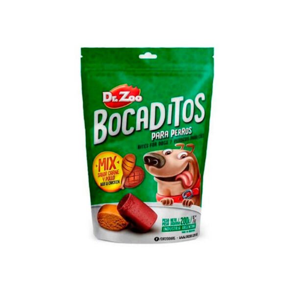 Dr. Zoo Bocaditos Mix de Carne y Pollo -Snack para Perro