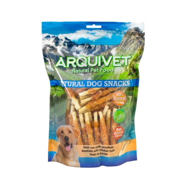 Arquivet Twist Pollo Enrollado - Snack para Perro