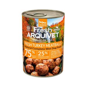 Arquivet Fresh Albóndigas de Pavo, Brócoli y Calabaza 400 g - Comida Húmeda para Perro