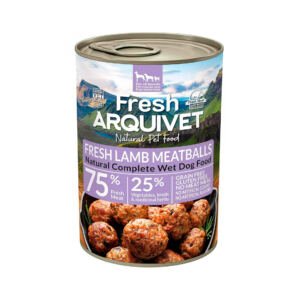 Arquivet Fresh Albóndigas de Cordero, Zanahoria y Boniato 400 g - Comida Húmeda para Perro
