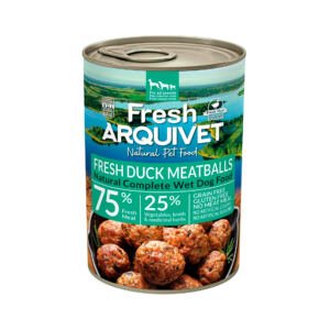 Arquivet Fresh Albóndigas de Pato, Boniato y Naranja 400 g - Comida Húmeda para Perro