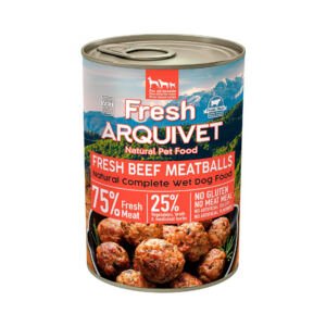 Arquivet Fresh Albóndigas de Ternera, Boniato y Zanahoria 400 g - Comida Húmeda para Perro