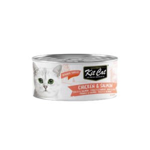 Kit Cat Pollo y Salmón en Gelatina - Comida Húmeda para Gato