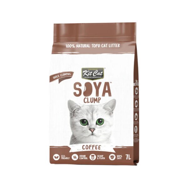8858788709385.1 Kit Cat Arena Eco Soya Clump Coffee - Arena para Gato
