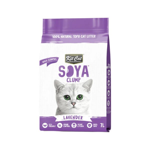 8858788709606.1 Kit Cat Arena Eco Soya Clump Lavender - Arena para Gato