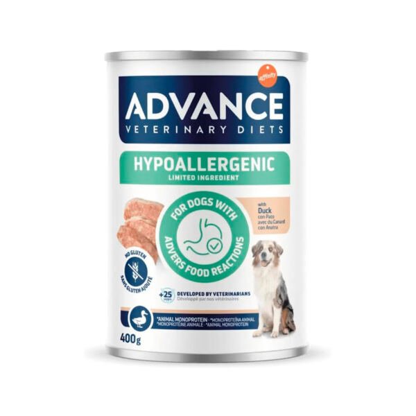Advance Veterinary Diets Hypoallergenic Medium/Maxi de Pato - Comida Húmeda para Perro