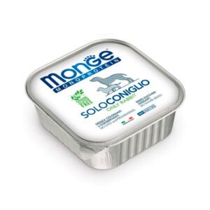 Monge Paté Monoproteico Conejo Grain Free - Comida Húmedo para Perro
