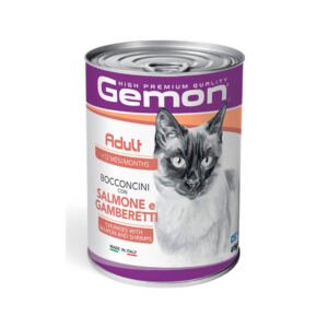 Gemon Adult Salmón con Gamba - Comida Húmeda Gato