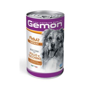 Gemon Medium Paté Pollo y Pavo - Comida Húmeda para Perro