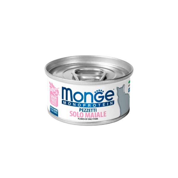 Monge Paté Monoproteico de Cerdo - Comida Húmeda para Gato