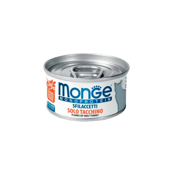 Monge Paté Monoproteico de Pavo - Comida Húmeda para Gato
