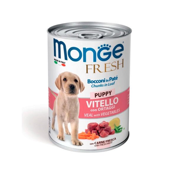 Monge Fresh Puppy Paté de Ternera - Comida Húmeda para Cachorro