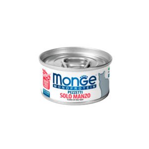 Monge Paté Monoproteico de Ternera - Comida Húmeda para Gato