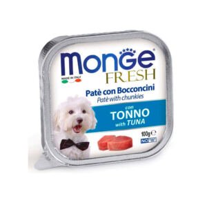 Monge Fresh Tarrina Pate Trozos de Atún - Comida Húmeda Perro