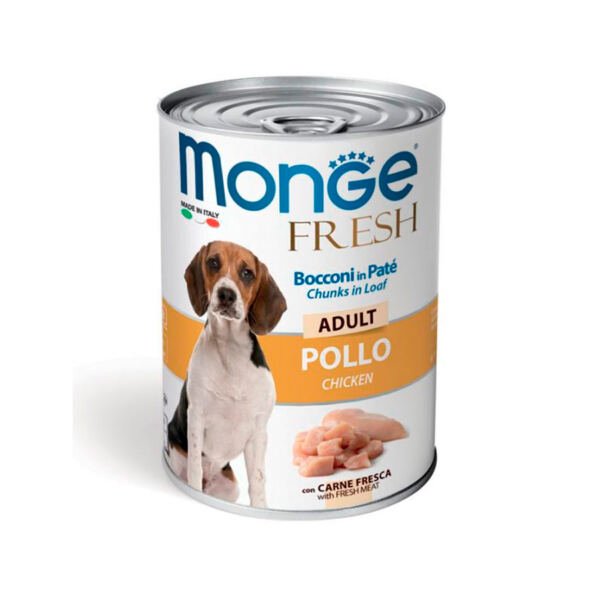 Monge Fresh Paté de Pollo - Comida Húmeda para Perro