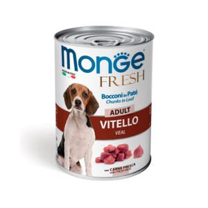 Monge Fresh Paté de Ternera - Comida Húmeda para Perro