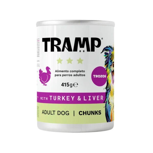 Tramp Perro Lata Trozos Pavo e Hígado - Comida Húmeda para Perro