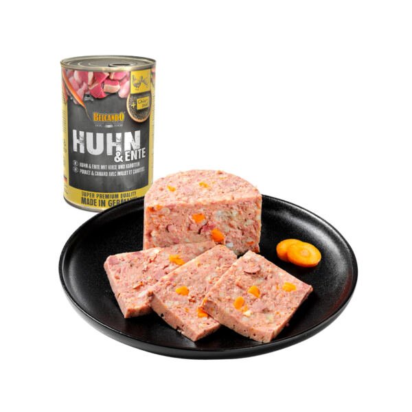 Belcando Paté Adulto Pollo y Pato con Mijo y Zanahorias - Comida Húmeda para Perro
