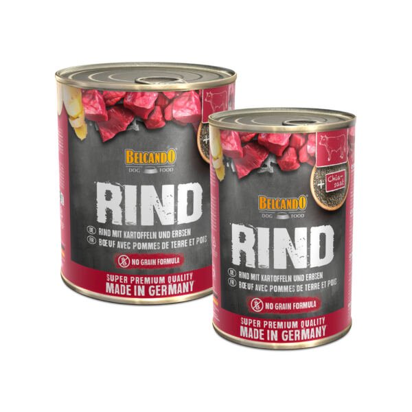 Belcando Paté Adulto Ternera con Patatas y Guisantes - Comida Húmeda para Perro