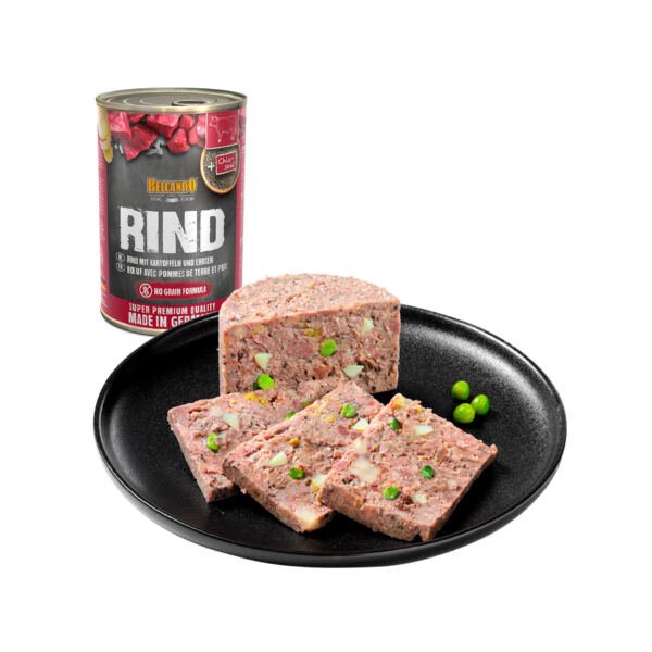 Belcando Paté Adulto Ternera con Patatas y Guisantes - Comida Húmeda para Perro