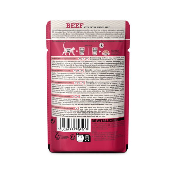 Leonardo Ternera con Extra Pulled Beef - Comida Húmeda para Gato