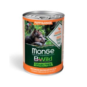 Monge Bwild Dog Puppy & Junior Pato Grain Free - Comida Húmeda para Cachorro