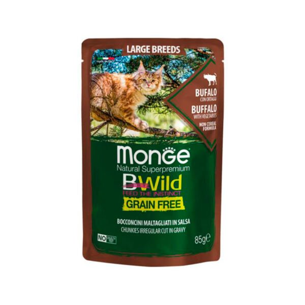 kitten-bufalo-verdura-grain-free_1_g Monge Bwild Kitten Salsa Búfalo y Verdura Grain Free - Comida Húmeda para Gatito