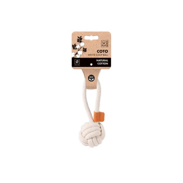 M-Pets Coto Bola Trenzada con Asa - Juguete para Perro
