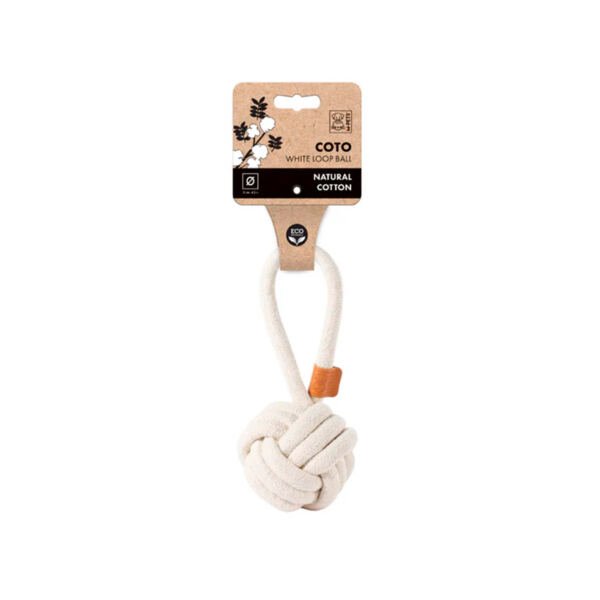 M-Pets Coto Bola Trenzada con Asa - Juguete para Perro