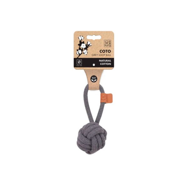 M-Pets Coto Bola Trenzada con Asa - Juguete para Perro