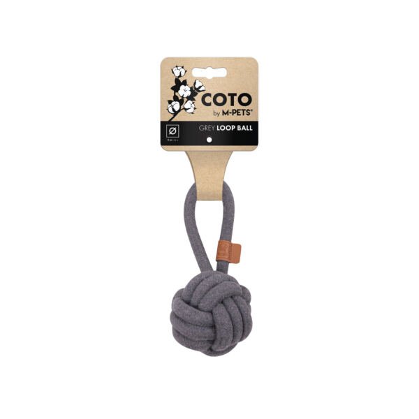 M-Pets Coto Bola Trenzada con Asa - Juguete para Perro