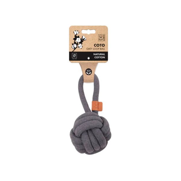 M-Pets Coto Bola Trenzada con Asa - Juguete para Perro